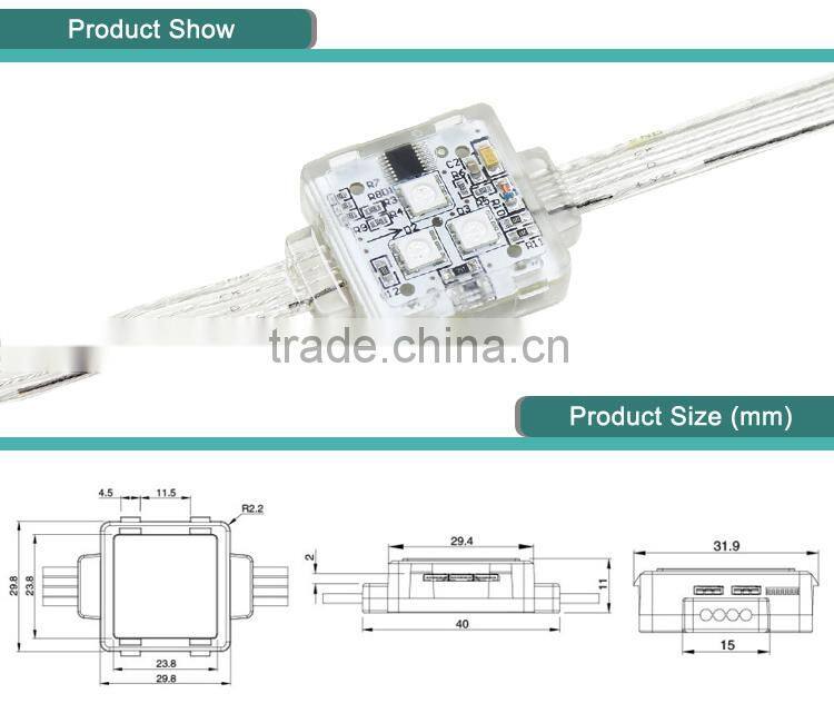 YD DMX 5050 DC12V IP68 CE rgb led facade lighting