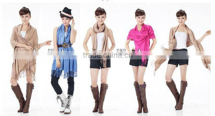 Star Favourite Long Tassel Acrylic Scarf Pashmina Shawls Canada