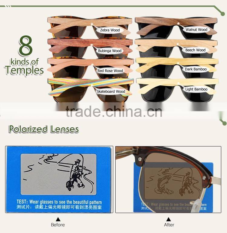 Yellow Revo Color Handmade Custom Wood Sunglasses