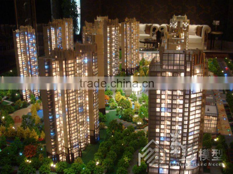 Wonderful architectural model lighting making by JC Model maker