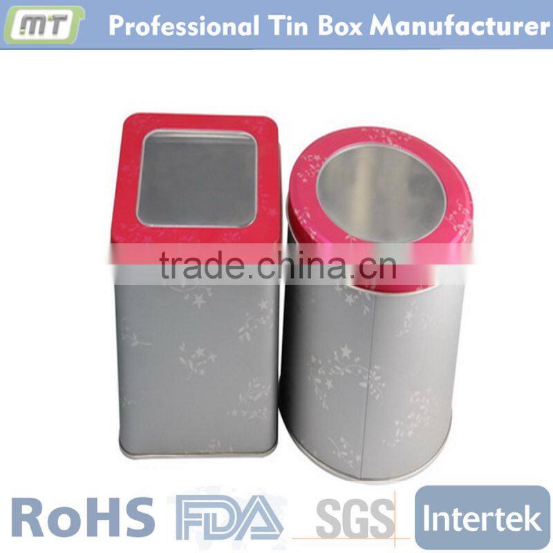 luxury square metal watch box