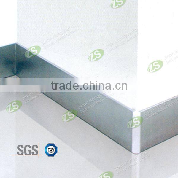 Brushed silvered washable aluminum waterproof wall skirting board