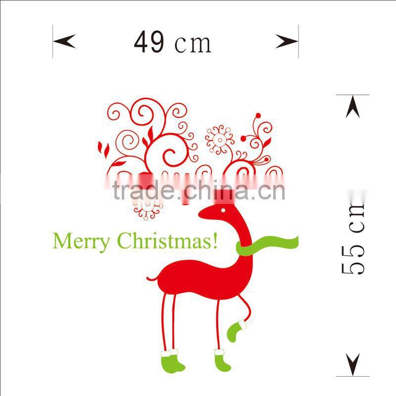 Christmas Reindeer Mural Removable Wall Sticker Decal Home Shop Window Decor DIY