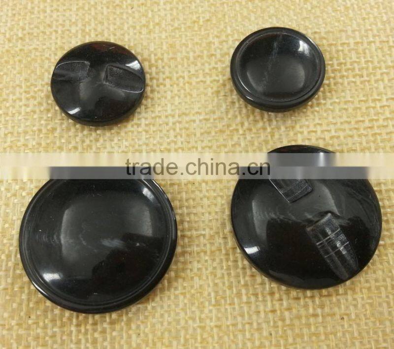Resin Faux Horn Shank Button