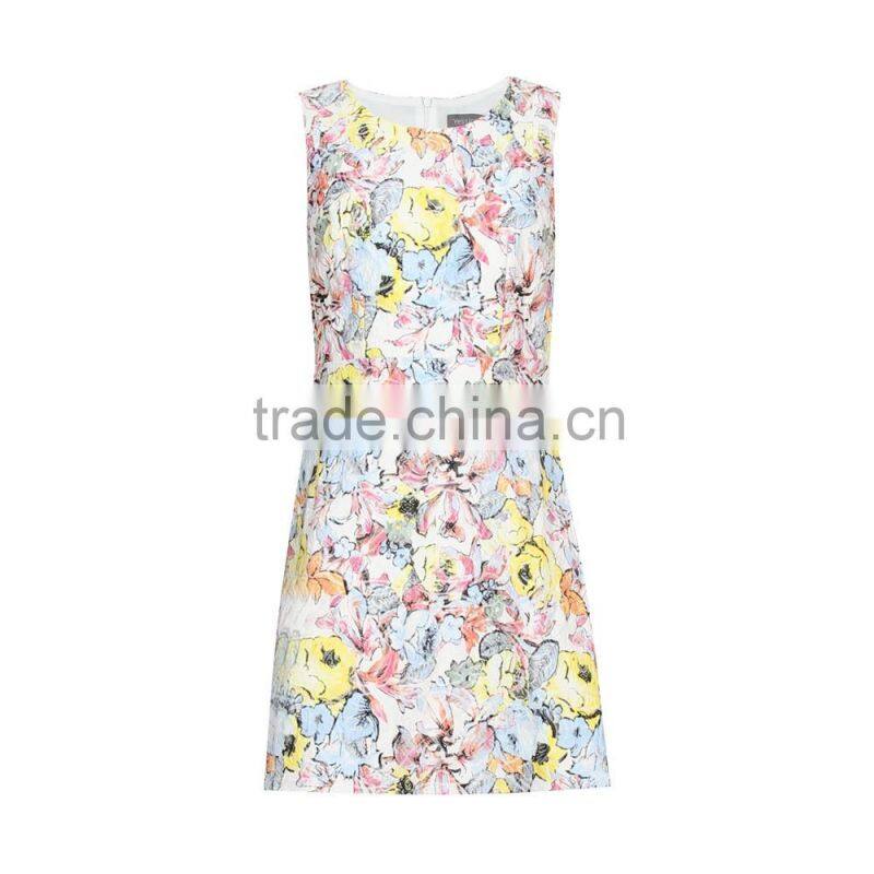 Latest fashion classic moderate elegant color printed A-line skirt