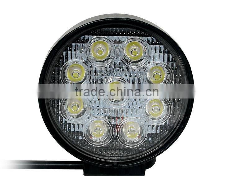 27W 12v/24v led work light for truck off road working