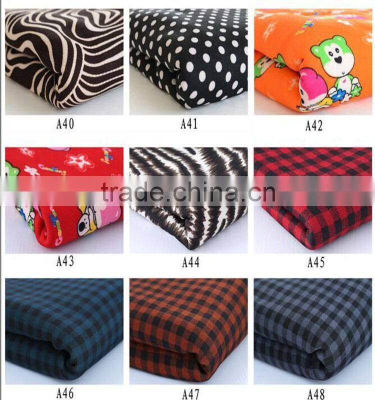 2015 Retail and custom fabric custom print cotton knit fabric for t shirt and garment