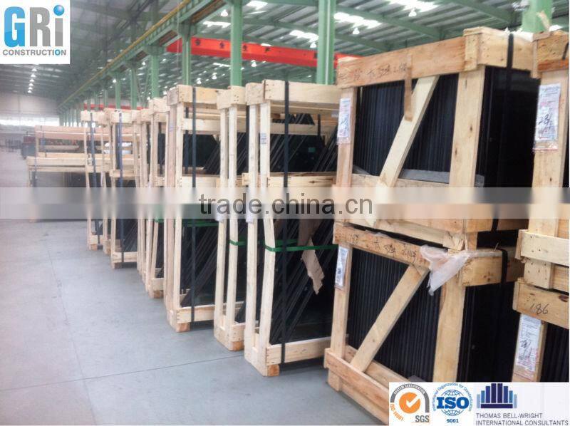 Aluminium sliding door with double glazing glass with large size