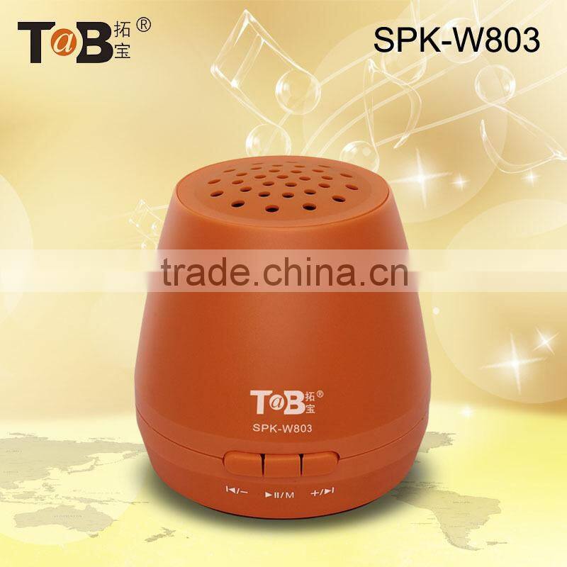 Hot new products for 2015 wireless microphone portable mini speaker with USB charge FM Radio memory card