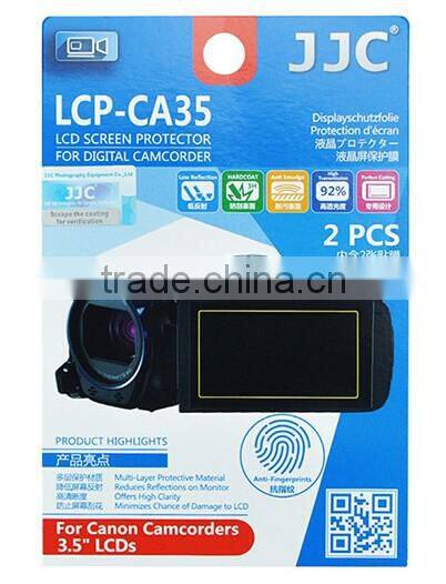PET Guard Film JJC LCP-CA35 LCD screen protector for CANON Camcorders 3.5'' LCDS