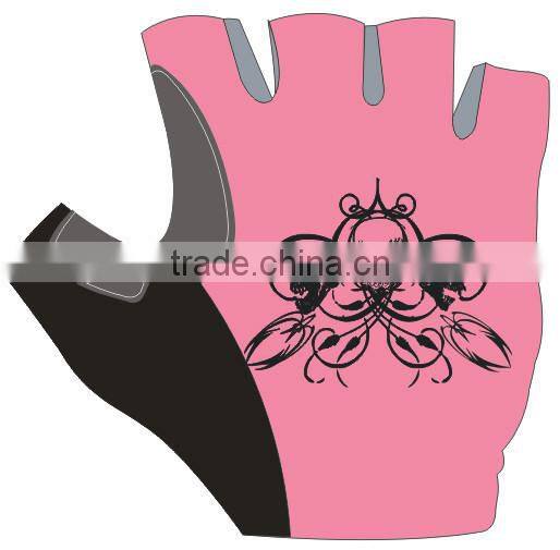 Pink skull 2015 hot sales gloves latex