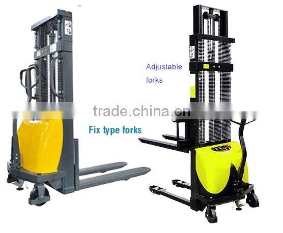 Semi-electric Stacker of fix type forks