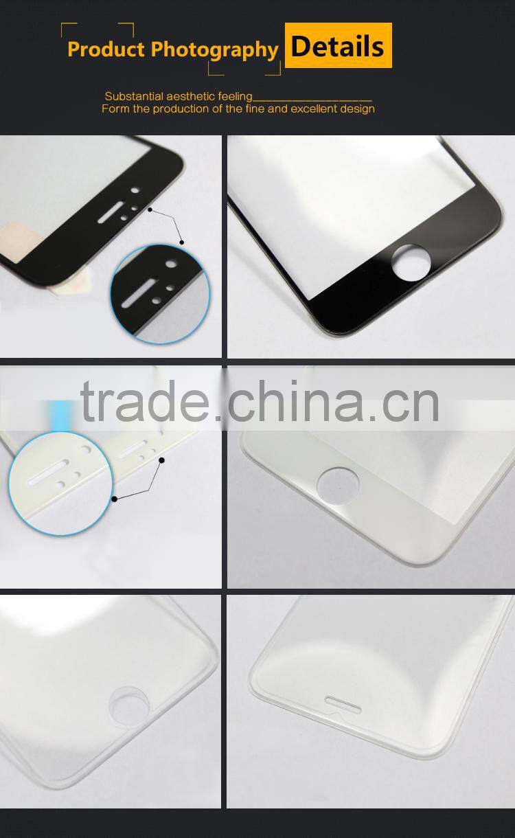 3d Curved Full Screen Cover Color silk print Tempered Glass Screen Protector For Iphone6s