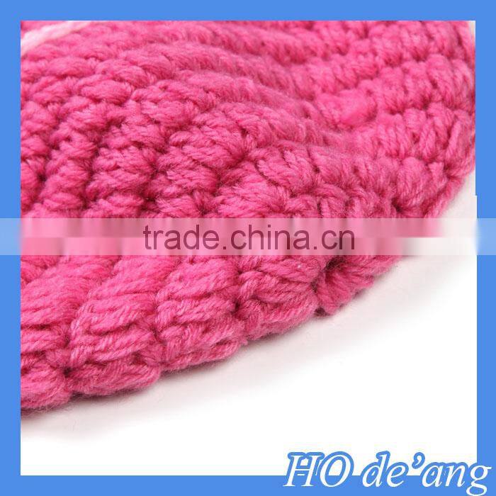 HOGIFT 2015 New Newborn Costume baby hat short pants set handmade Knit crochet photography props 2 pcs outfits