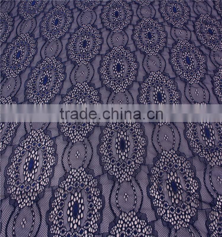 China supplier wholesale well design nylon spandex lycra lace fabric for garment