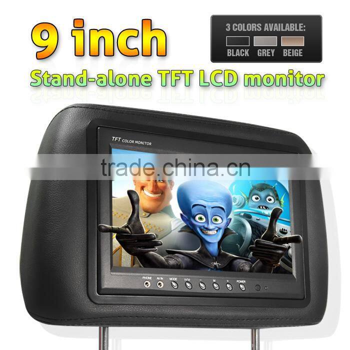 New and Hot Remote Control 9 Inch Headrest TFT LCD Monitor