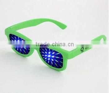 2014 new arrival hot selling custom printing plastic or paper fireworks festival 3d glasses