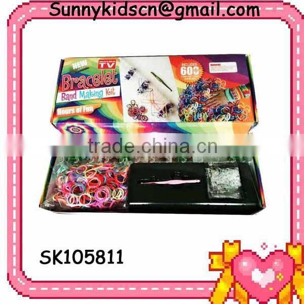 fashion rubber band bracelet patterns with EN71