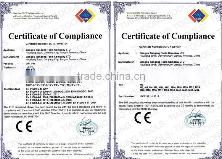 DIN8039 Sand Blasting diamond core drill bits for reinforced concrete