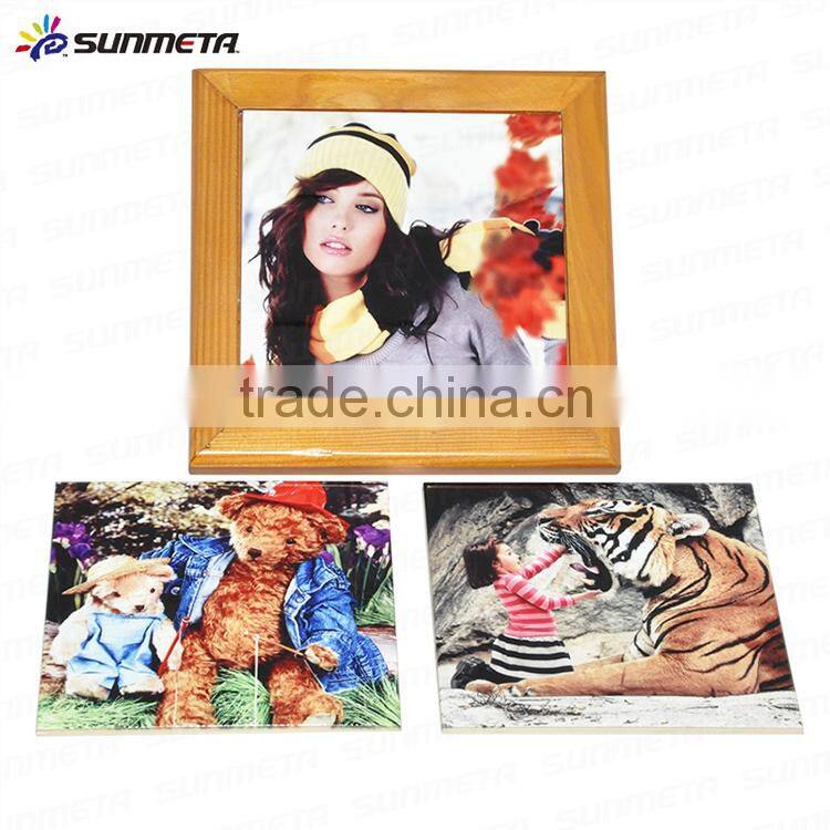 From China Supplier Sunmeta Popular White Sublimation Coated Printing Decorative Wall Tile For Sale Price