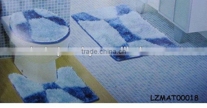 Shaggy bath mat set bath rug LZMAT00141