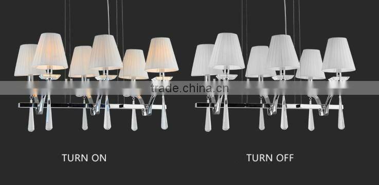 Indoor lighting Chandelier big chandelier with white shades 101706