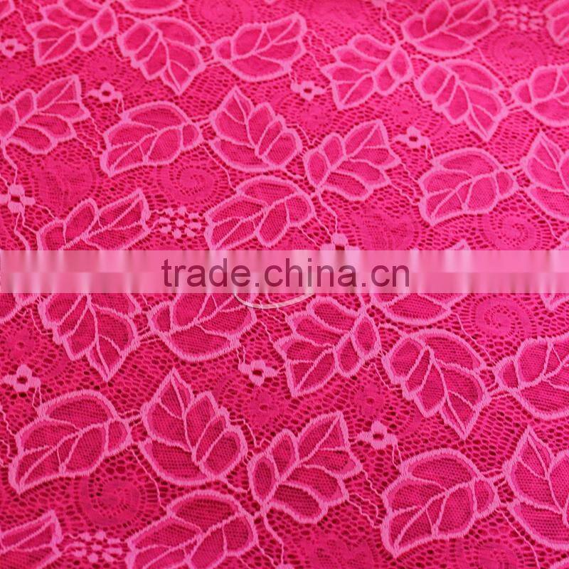 New arrivel stretch lace fabric/lingerie stretch lace