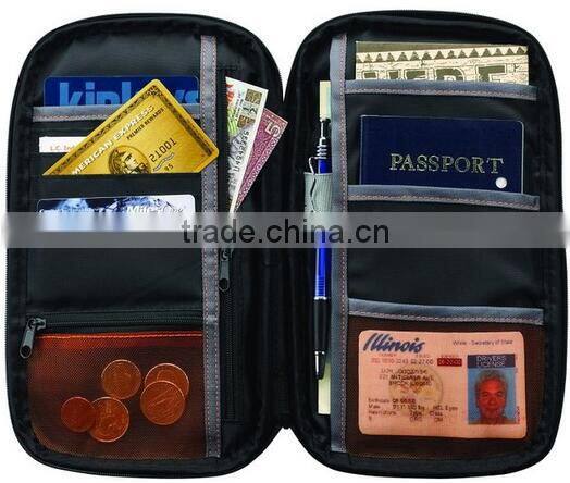 Travel high quality custom document organizer passport holder
