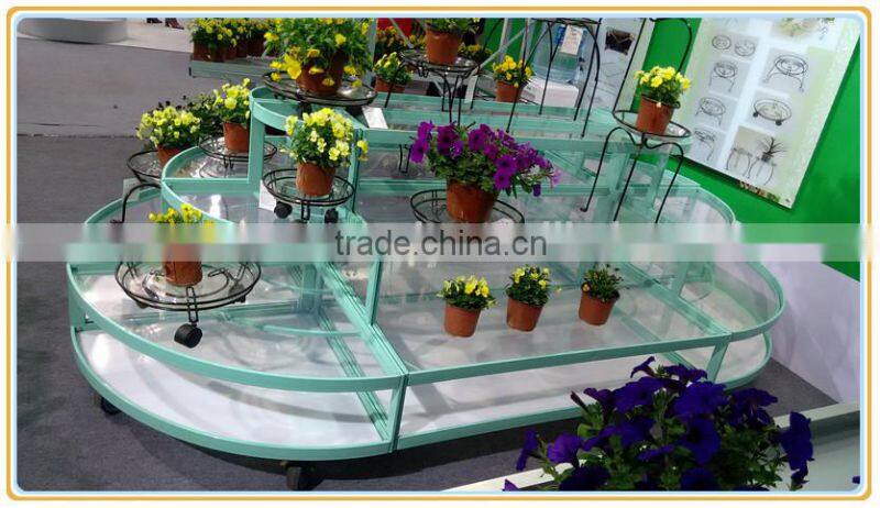 garden flower pots/plant pots display rack garden decor