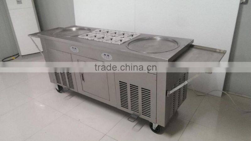 Fry ice cream roll machine