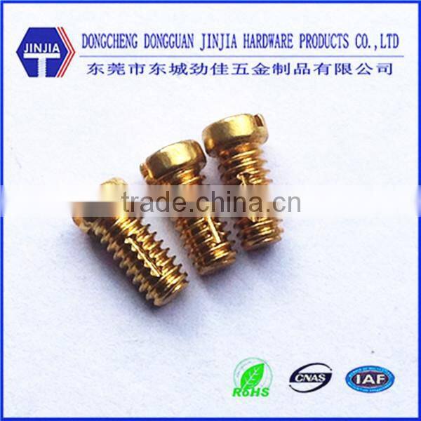asme 5#-32*8 slotted metric machine brass cutting screws