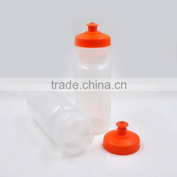 Green Color BPA free Custom Lable Flat Plastic Water Bottle