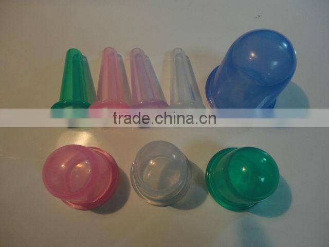 Silicone vacuum suction cup for massage