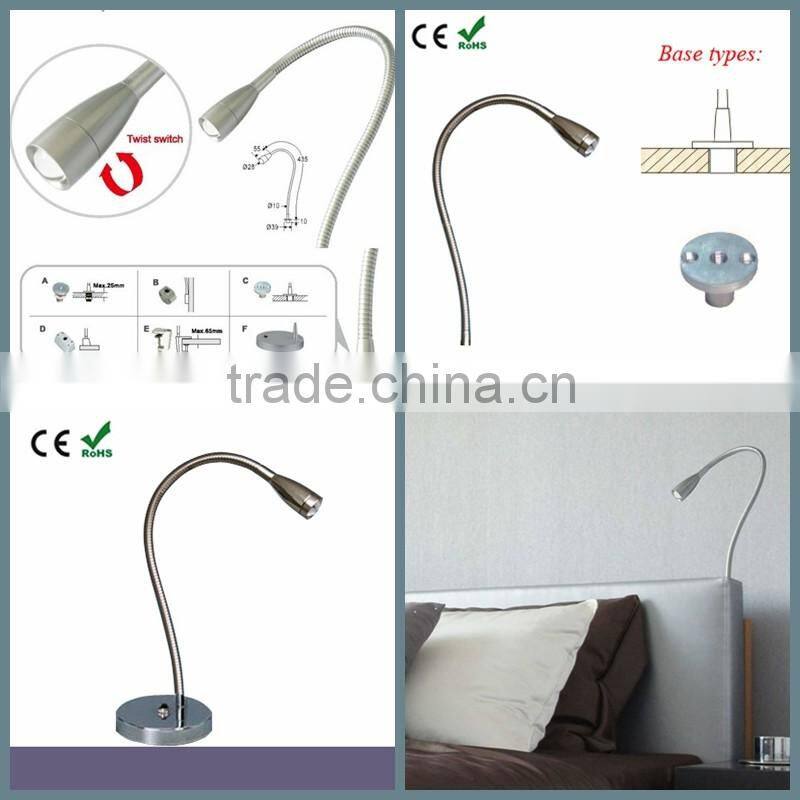 Flexible LED Study Lamp With Multiple Bases led light flexible gooseneck lamp (SC-E101)