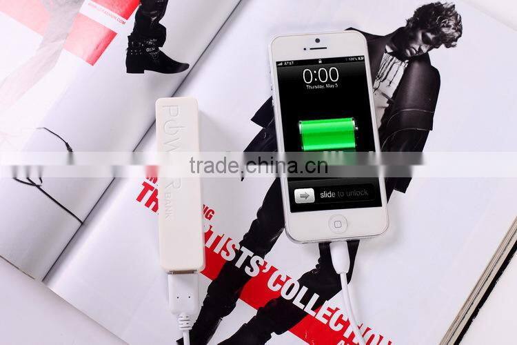 Cheapest disposable keychain mobile phone power bank charger with custom logo printing and optional capacity