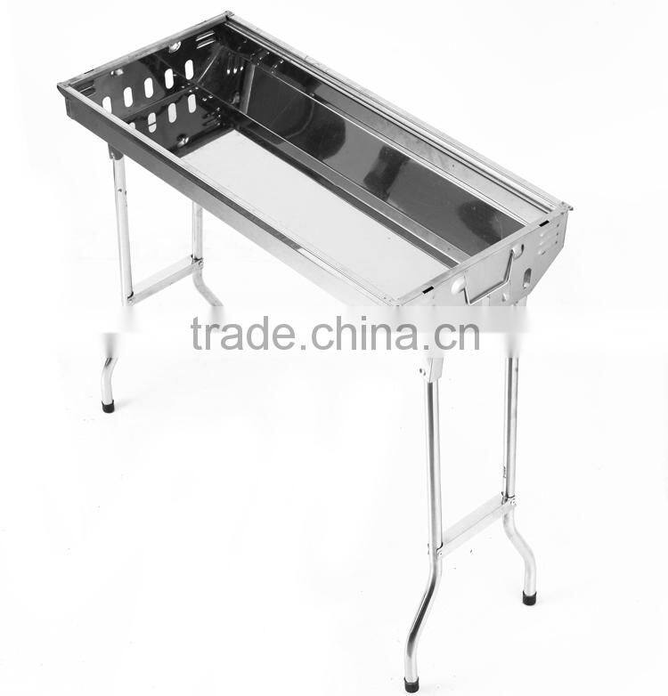 For camping used Good QualityOutdoor Stainless Steel Foldable charcoal bbq grill