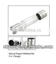 stainless steel manual salt and pepper grinder,salt & pepper mills