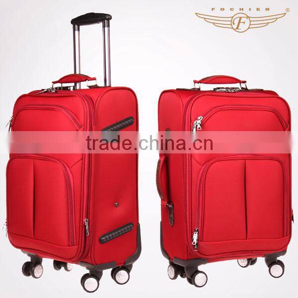 colourful best travel zipper trolley polyester luggage