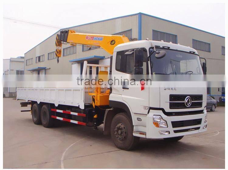 high quality 10 ton cargo crane truck/pickup truck bed hoist/telescopic boom crane