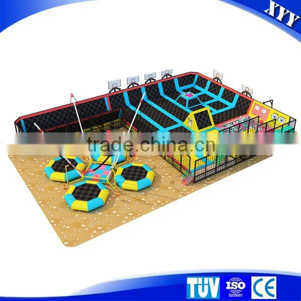 Professional children jumping equipment trampoline park