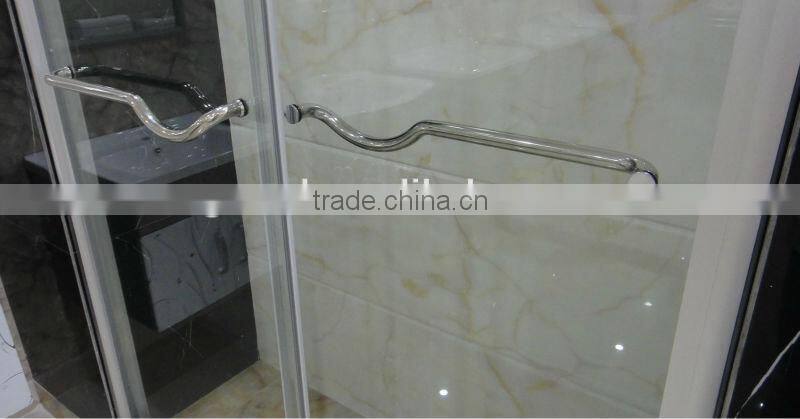 toilet commercial double sliding shower glass doors D811