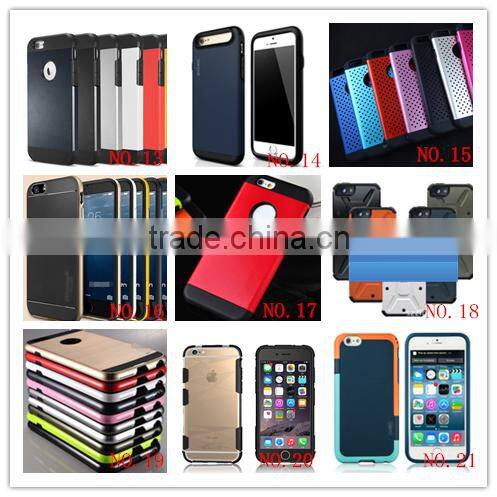High end anti-shock tpu+pc hybrid combo case /cover with stand for samsung galaxy s7 plus