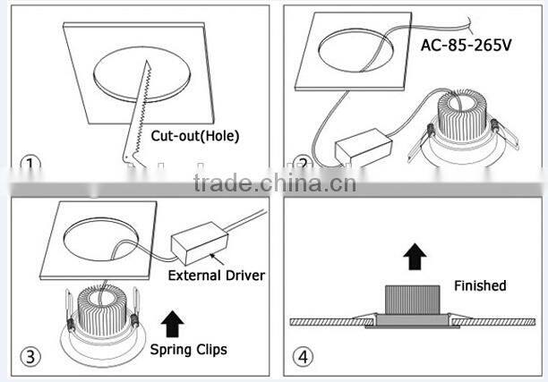 Mini led panel 12W dimmable Roud led panel light CE ROHS approved ceiling decoration Led panel down light with australia plug