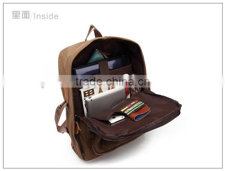 unique new fashion school canvas backpack Korea handbag backpack