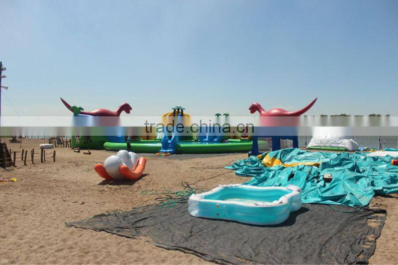 hot sale inflatable water slide with pool