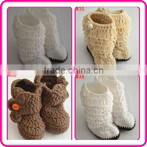 lovely baby crochet comfort shoes