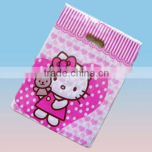 smart printed plastic packaging bag with die cut for gift&apparel