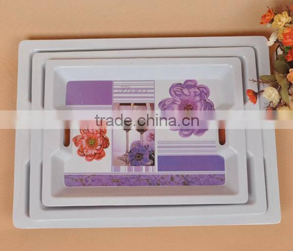 2015 fasional melamine serving tray