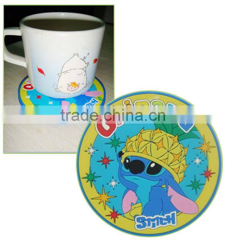Tasteless nontoxic Eco-Friendly PVC coaster for table decoration