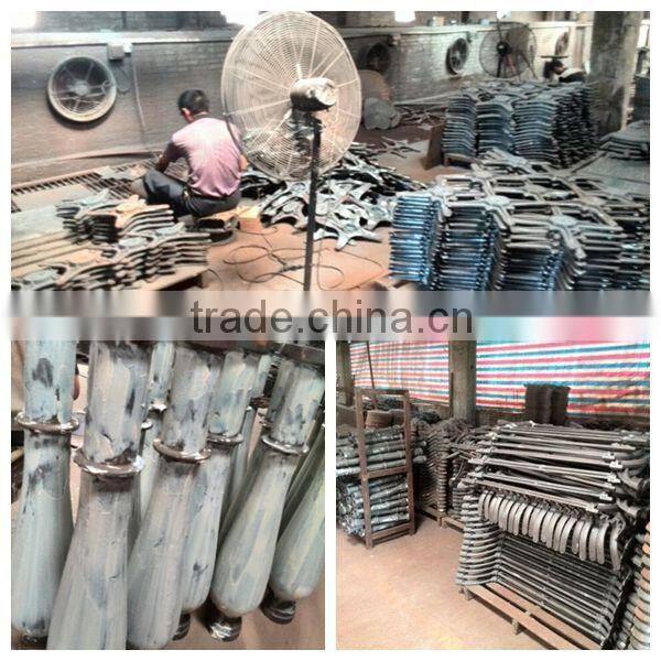 HS-A153 stainless steel table base modern metal table base cross leg coffee table